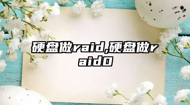 硬盤(pán)做raid,硬盤(pán)做raid0