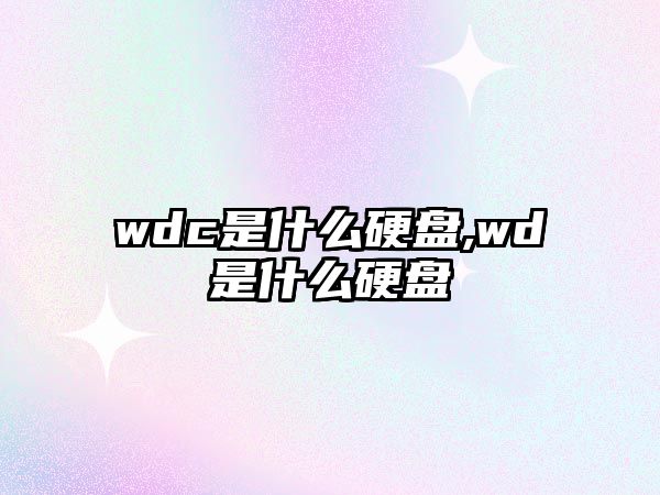 wdc是什么硬盤(pán),wd是什么硬盤(pán)