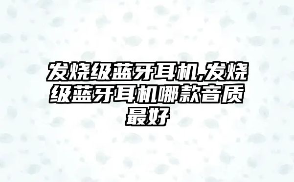 發(fā)燒級(jí)藍(lán)牙耳機(jī),發(fā)燒級(jí)藍(lán)牙耳機(jī)哪款音質(zhì)最好