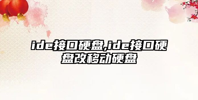 ide接口硬盤,ide接口硬盤改移動(dòng)硬盤