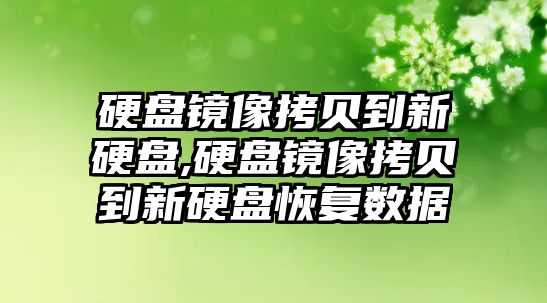 硬盤鏡像拷貝到新硬盤,硬盤鏡像拷貝到新硬盤恢復數(shù)據(jù)