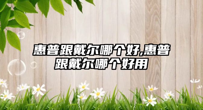 惠普跟戴爾哪個(gè)好,惠普跟戴爾哪個(gè)好用