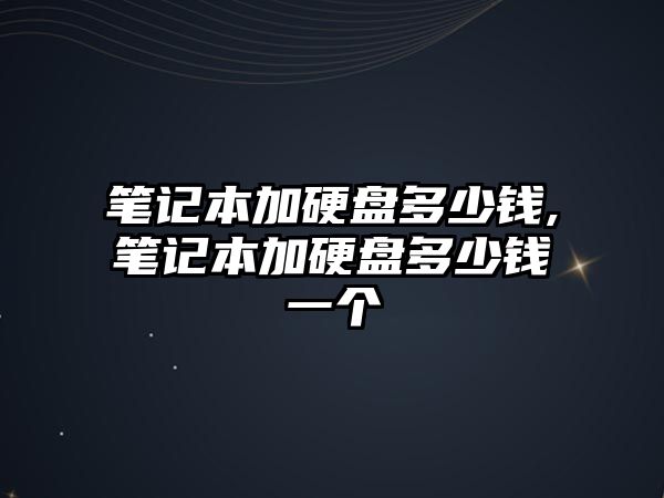 筆記本加硬盤多少錢,筆記本加硬盤多少錢一個(gè)